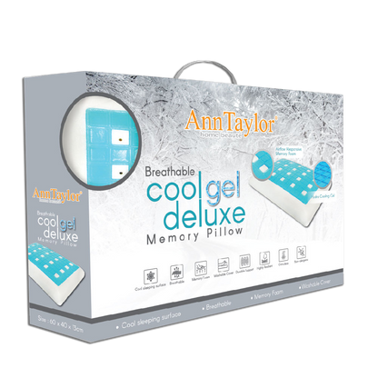Ann Taylor Breathable Cool Gel Deluxe Memory Pillow