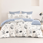 Ann Taylor Cotton Dream Fitted Bedsheet Set -  100% Combed Cotton Sateen  (Queen/King)