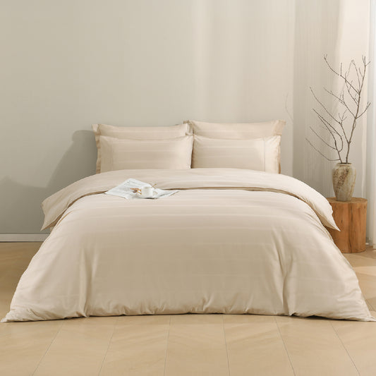 Ann Taylor Modern Ease Fitted Bedsheet Set | 100% Combed Cotton Sateen 1100TC