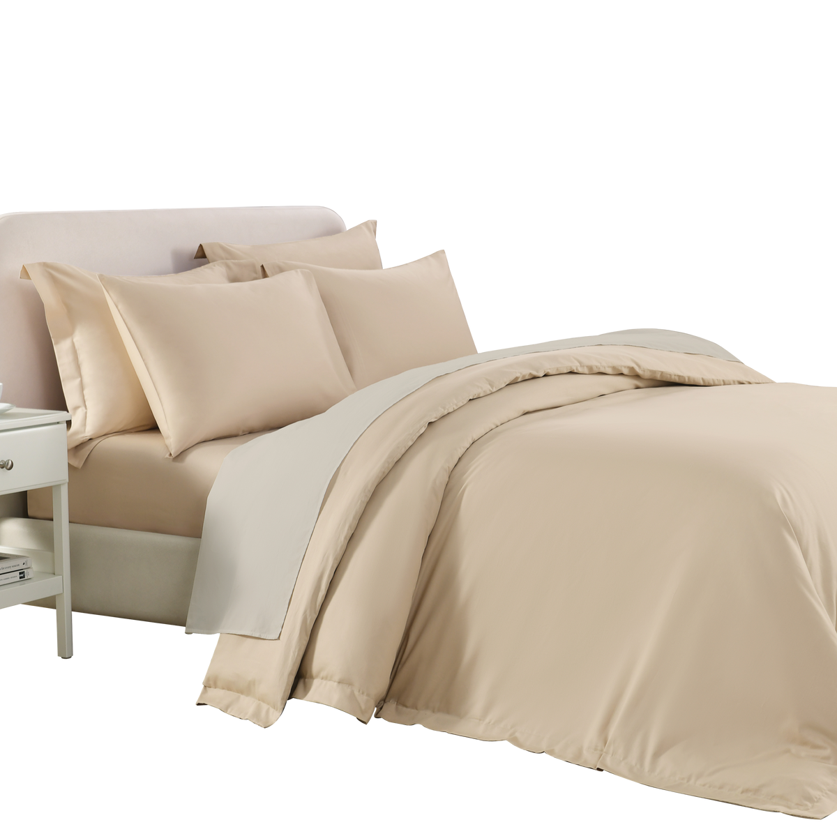 Jean Perry Colorie Fitted Bedsheet Set | 100% Combed Cotton Sateen 1000TC