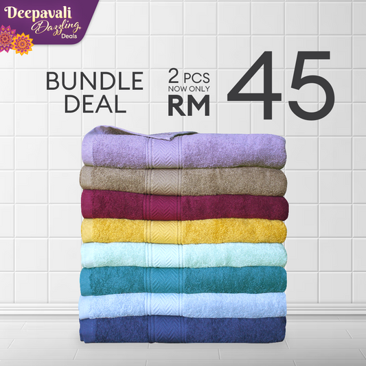 [BUNDLE DEAL] Novelle Authentic Bath Towel BUNDLE 2@ RM45 - 100% cotton