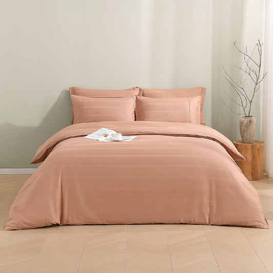 Ann Taylor Modern Ease Fitted Bedsheet Set - 100% Combed Cotton Sateen (Super Single/Queen/King) B2