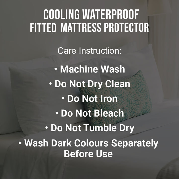 Jean Perry Cooling Waterproof Fitted Mattress Protector - 40cm