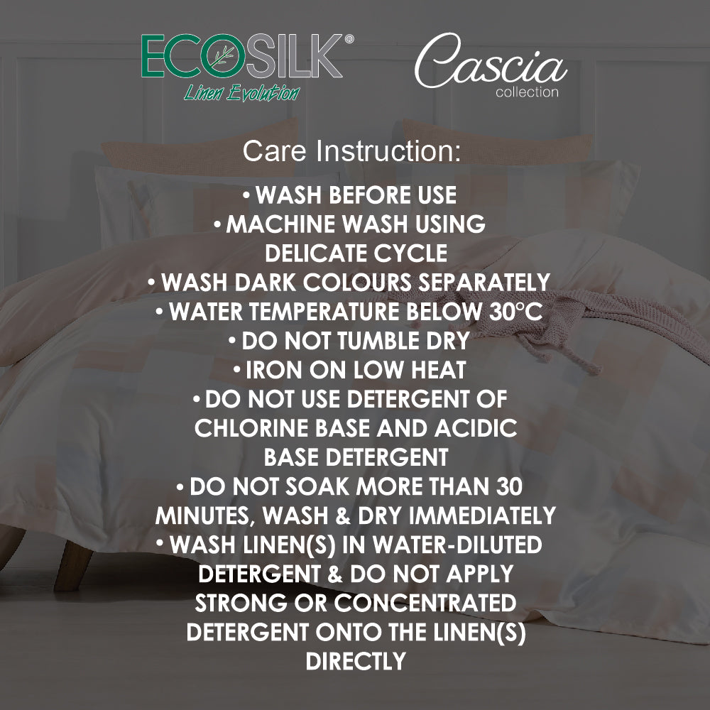 EcoSilk® - Jean Perry Cascia Fitted Bedsheet Set - 100% Natural Plant Fiber 1200TC