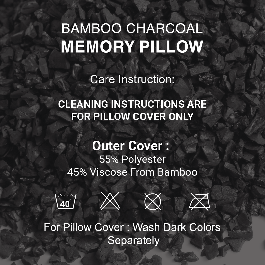 Jean Perry Eco health Bamboo Charcoal Gel Memory Pillow Classic C