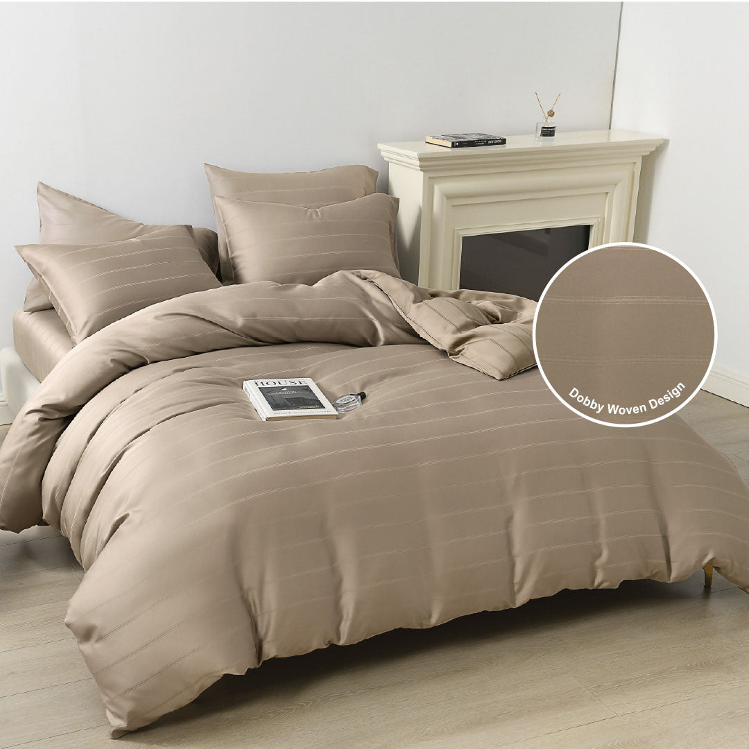 Jean Perry 100% TENCEL™  Valence Fitted Bedsheet Set - (Super Single/Queen/King) B3