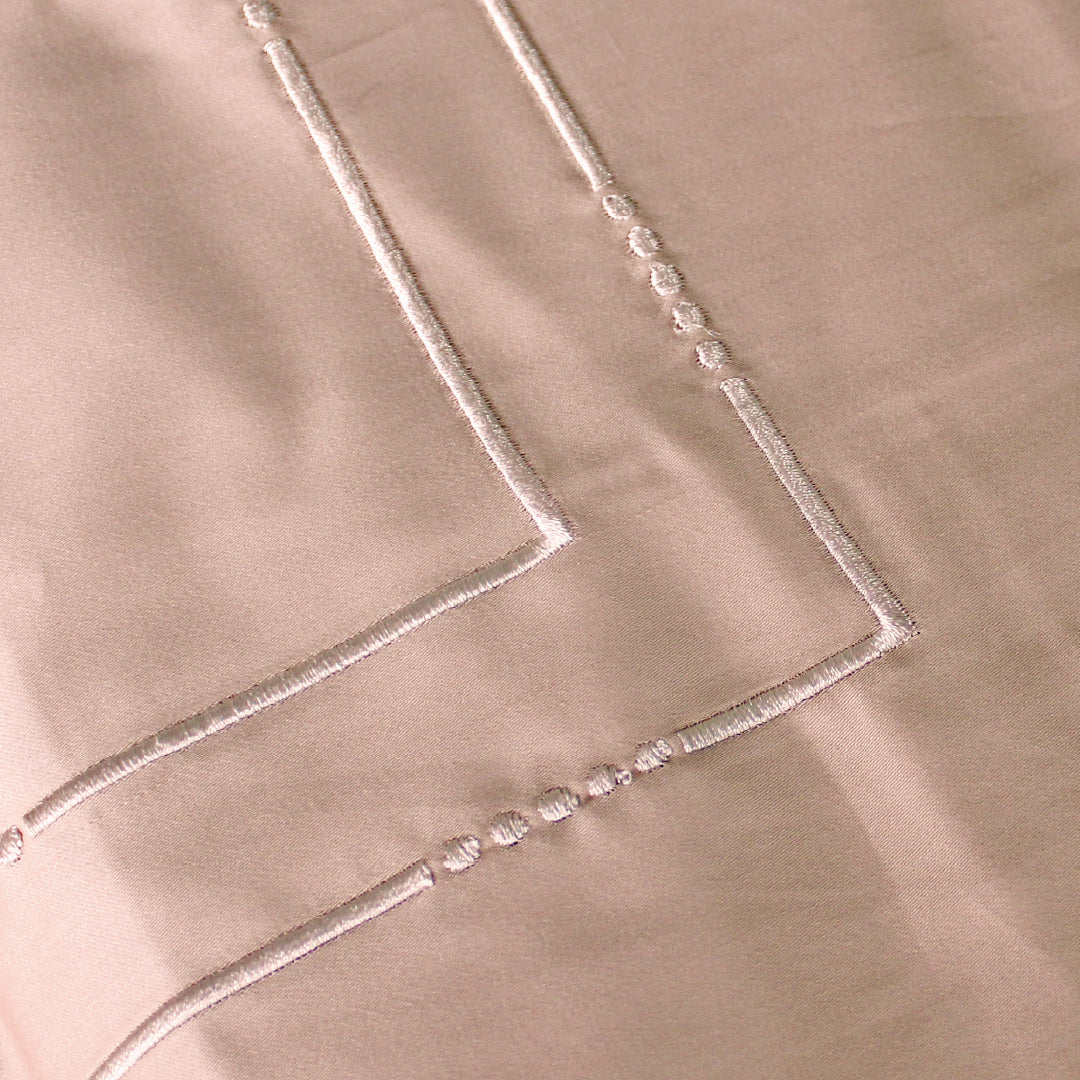 Jean Perry Hotel Series Embroidery Quilt Cover Set - 100% Combed Cotton Sateen (Queen/King)