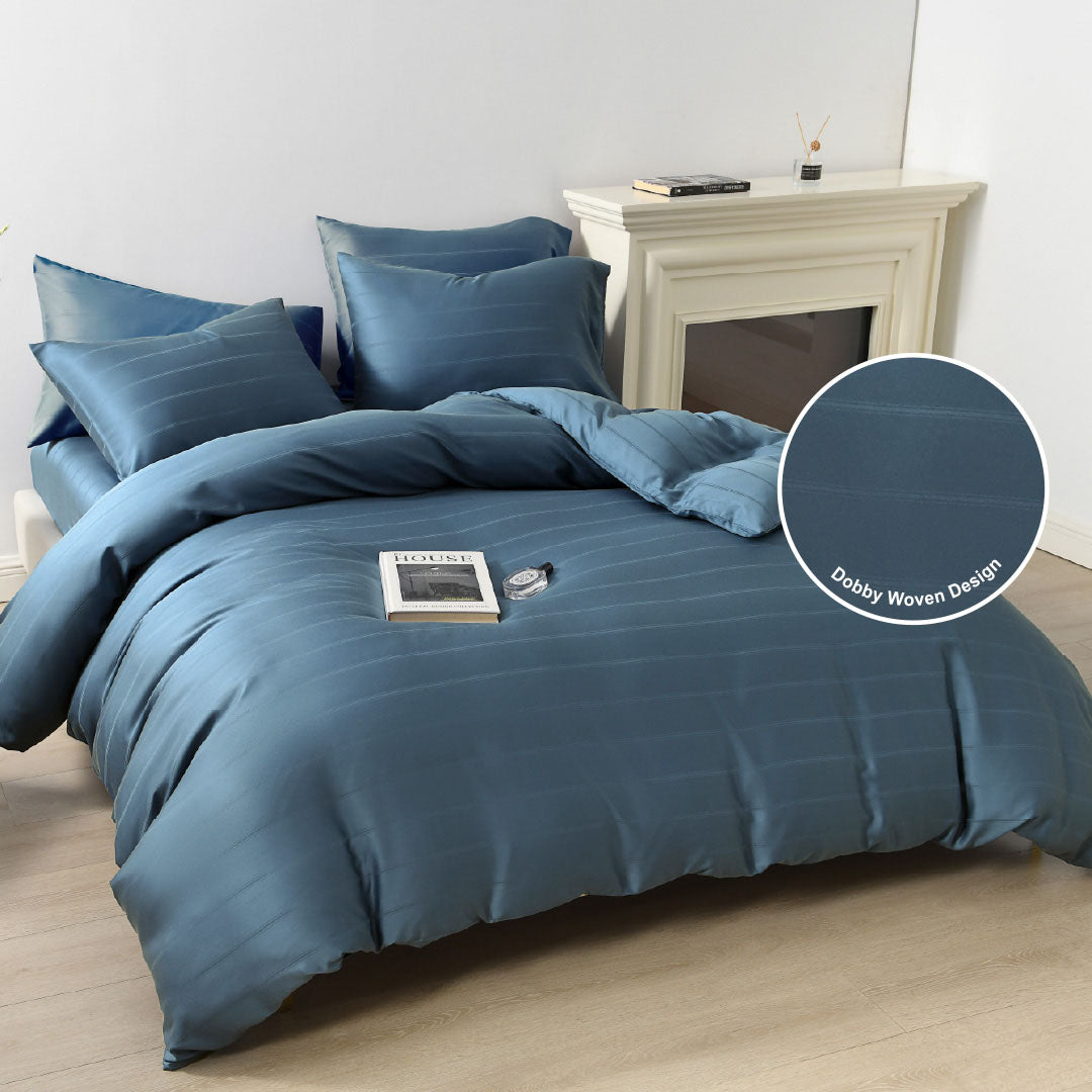 Jean Perry 100% TENCEL™  Valence Fitted Bedsheet Set - (Super Single/Queen/King) B3