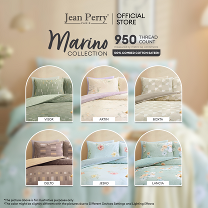 Jean Perry Marino Comforter Set - 100% Combed Cotton Sateen 950TC (Queen/King) B4 B5