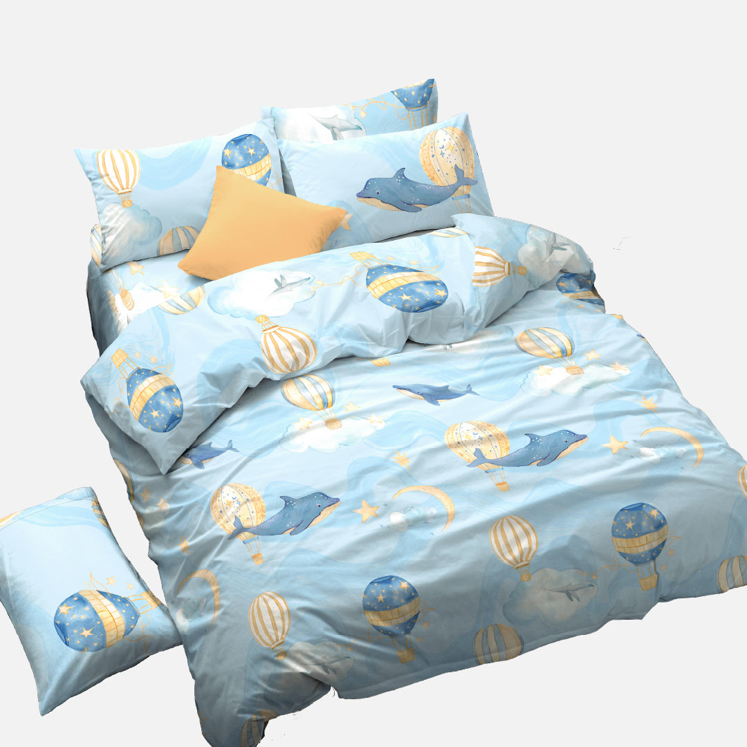Novelle Fun Land Fitted Bedsheet Set | Cotton Non-Iron 900TC
