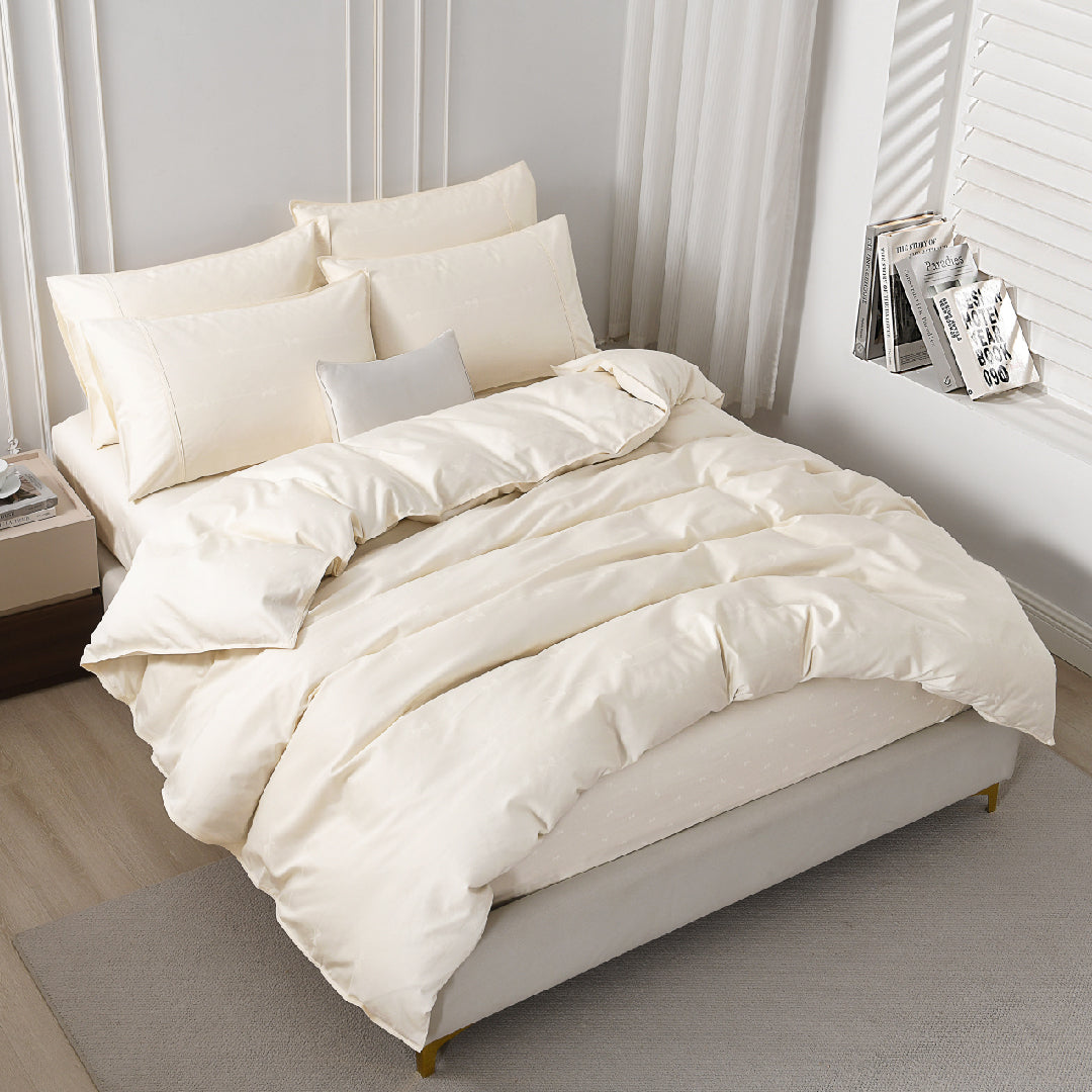 Jean Perry Clino Fitted Bedsheet Set -  100% Combed Cotton Sateen (1200TC) B3/B4