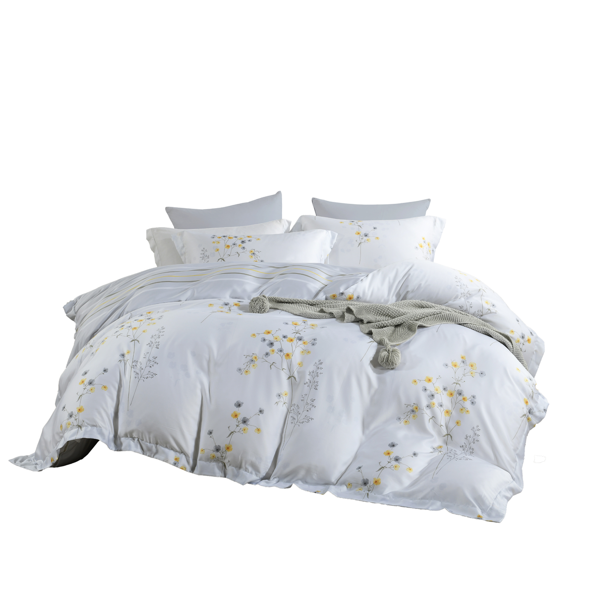 Jean Perry EcoSilk® Cascia Quilt Cover Set | 100% Natural Plant Fiber 1200TC