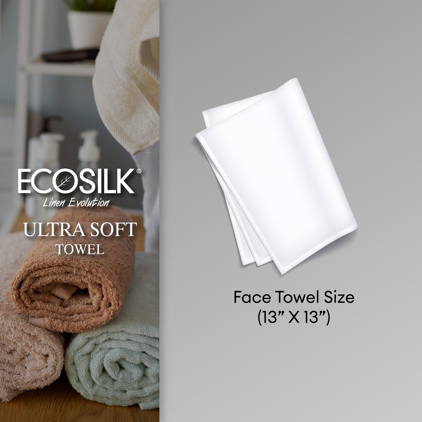 [NOT FOR SALE] Jean Perry EcoSilk® Ultra Soft Face Towel
