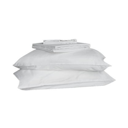 Jean Perry Hotel Series Signature White Fitted Bedsheet Set | 100% Cotton  950TC