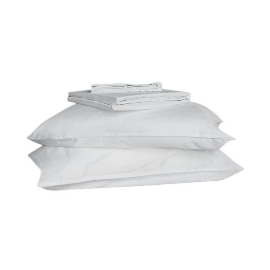 Jean Perry Hotel Series Signature White Fitted Bedsheet Set | 100% Cotton  950TC