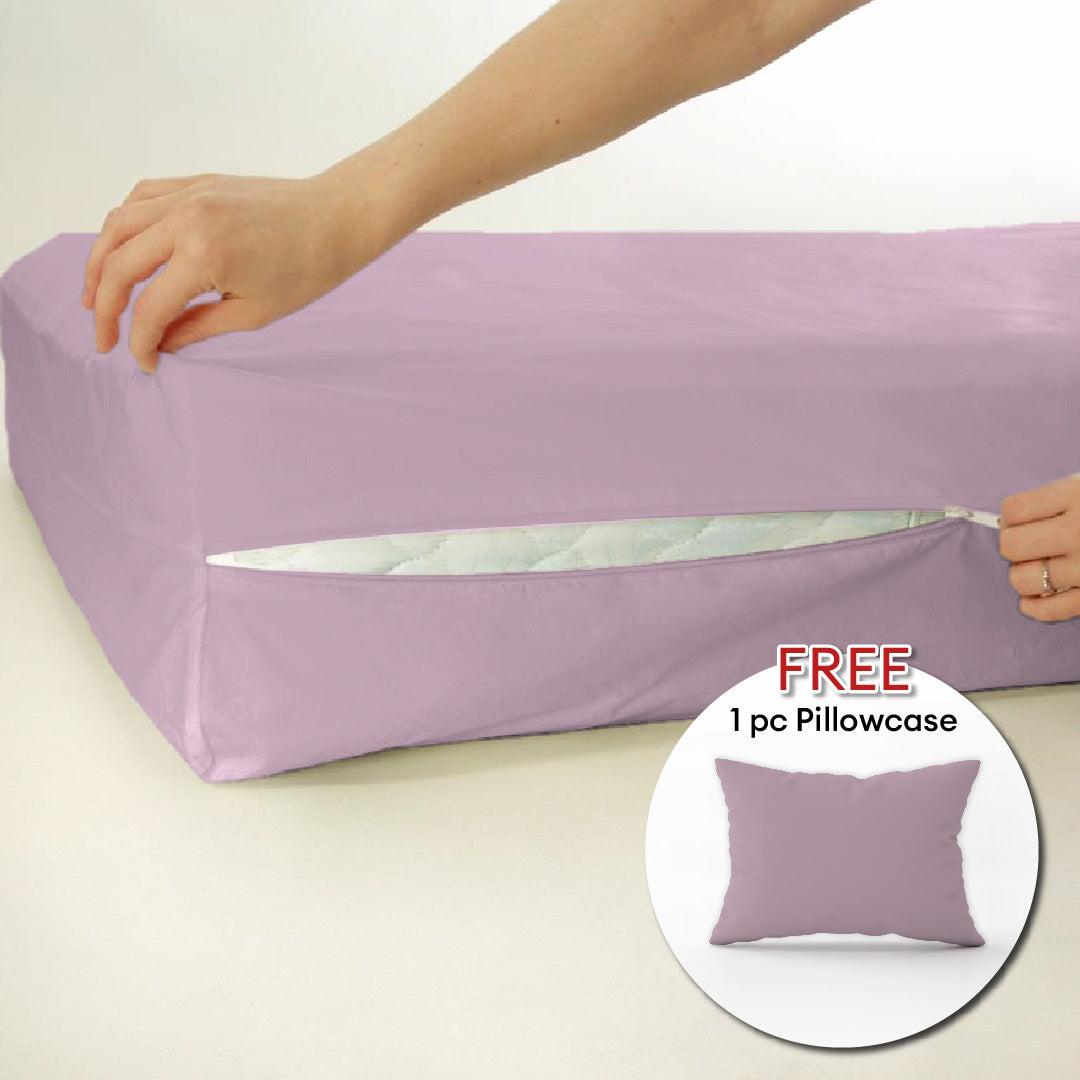 Novelle Super Soft Yarn Urban Clara Mattress Cover Set + 1pcs Pillow Case - 850TC