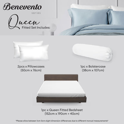 Louis Casa TENCEL™ Benevento Fitted Sheet Set - 1400TC B4