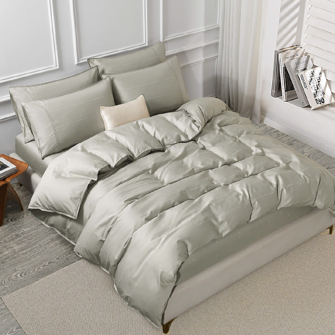Jean Perry Clino Fitted Bedsheet Set | 100% Combed Cotton Sateen 1200TC