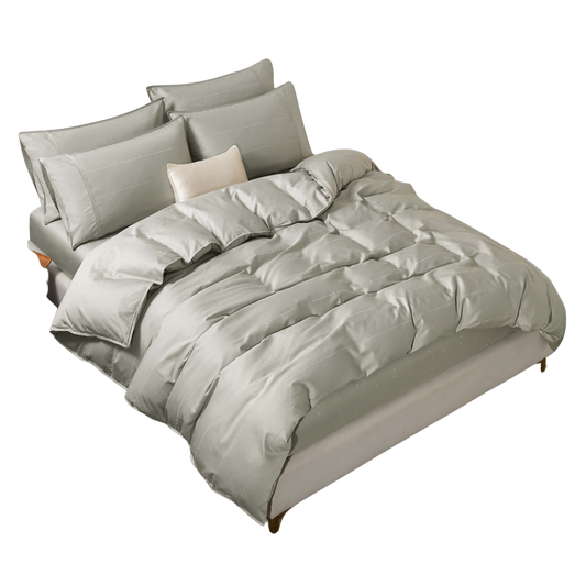 Jean Perry Clino Quilt Cover Set | 100% Combed Cotton Sateen  1200TC