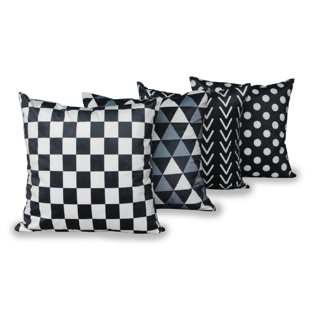 Niki Cains Monochrome Cushion Cover (Cover Only)