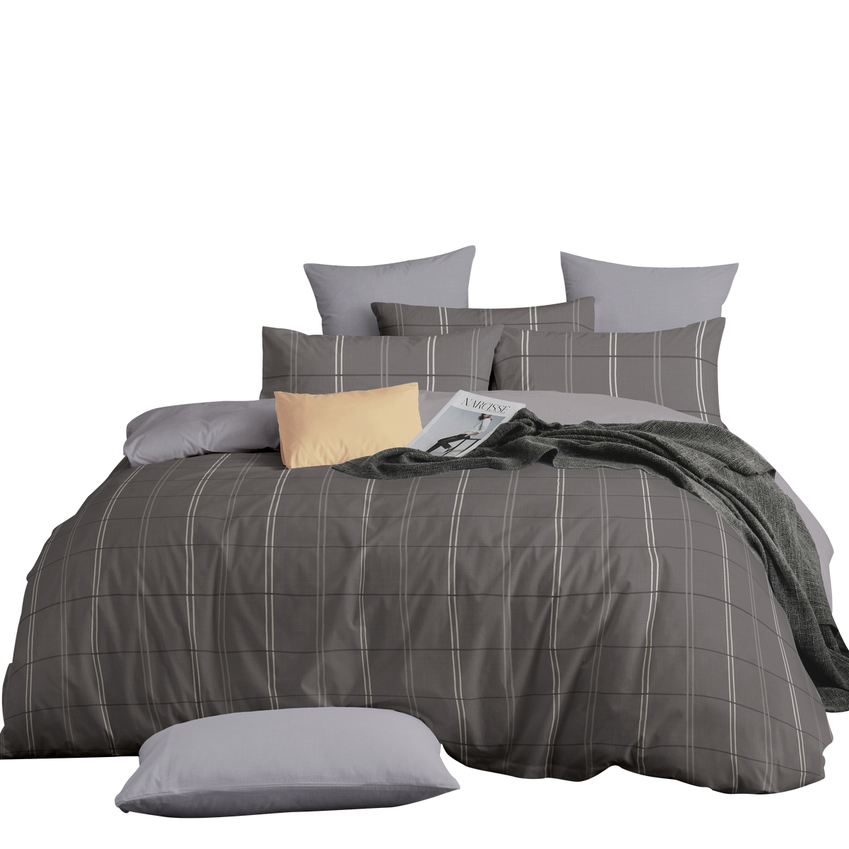 Novelle Pure Cotton Fitted Bedsheet Set | 100% Cotton 950TC