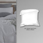 Jean Perry Hotel Series Luxury White Quilt Cover ONLY - 100% Combed Cotton Sateen  1000TC