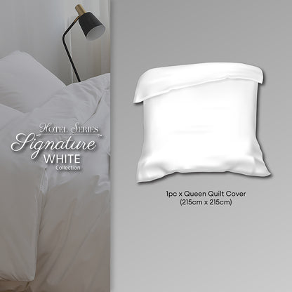 Jean Perry Hotel Series Signature White Quilt Cover Only | 100% Cotton 950TC