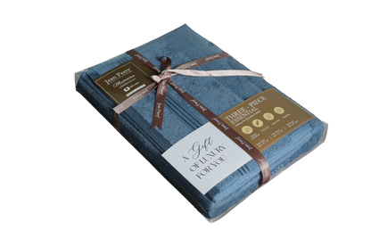 Jean Perry Essential Cotton Towel set (3PCS SET)- Bath Towel, Hand Towel, Face Towel - 100% Cotton