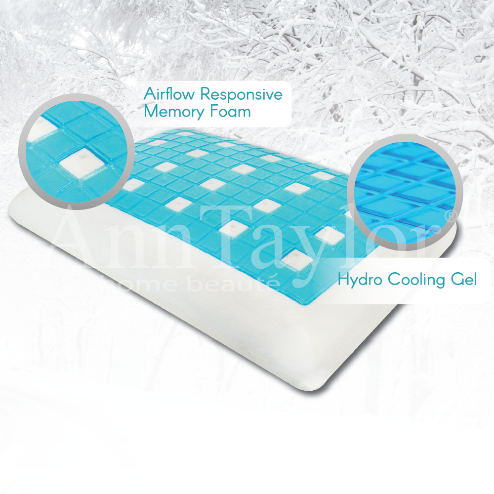 Ann Taylor Breathable Cool Gel Deluxe Memory Pillow