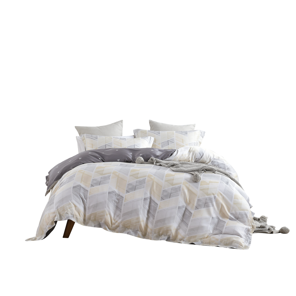 Jean Perry EcoSilk® Cascia Quilt Cover Set | 100% Natural Plant Fiber 1200TC