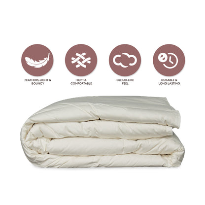 Jean Perry Season Deluxe Feather Down White Quilt