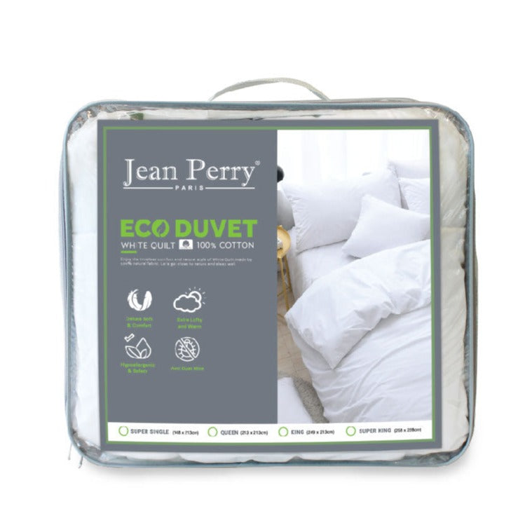 Jean Perry Eco Duvet White Quilt