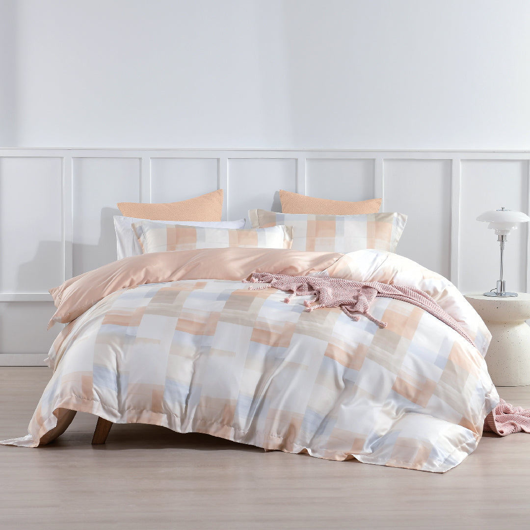 Jean Perry EcoSilk® 100% Natural Plant Fiber Cascia Quilt Cover Set - 1200TC