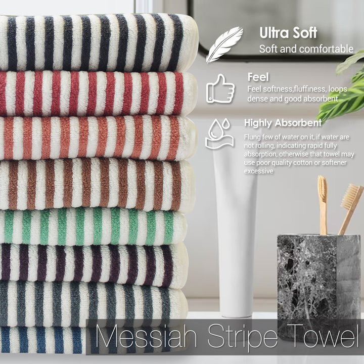 Jean Perry Messiah Stripe Bath Towel