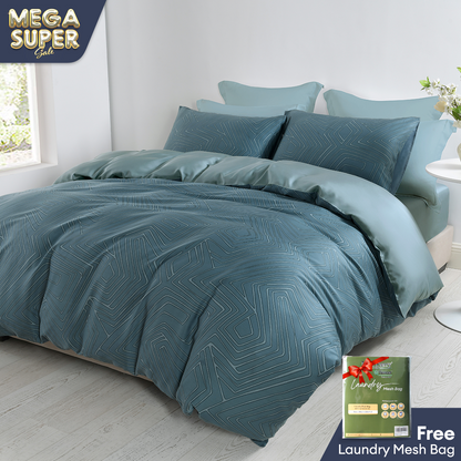 Jean Perry TENCEL™ Camilla Quilt Cover Set - 900TC ( Queen/ King)