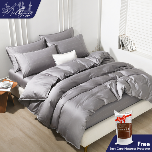Jean Perry 100% Combed Cotton Sateen Clino Fitted Bedsheet Set B2- 1000TC