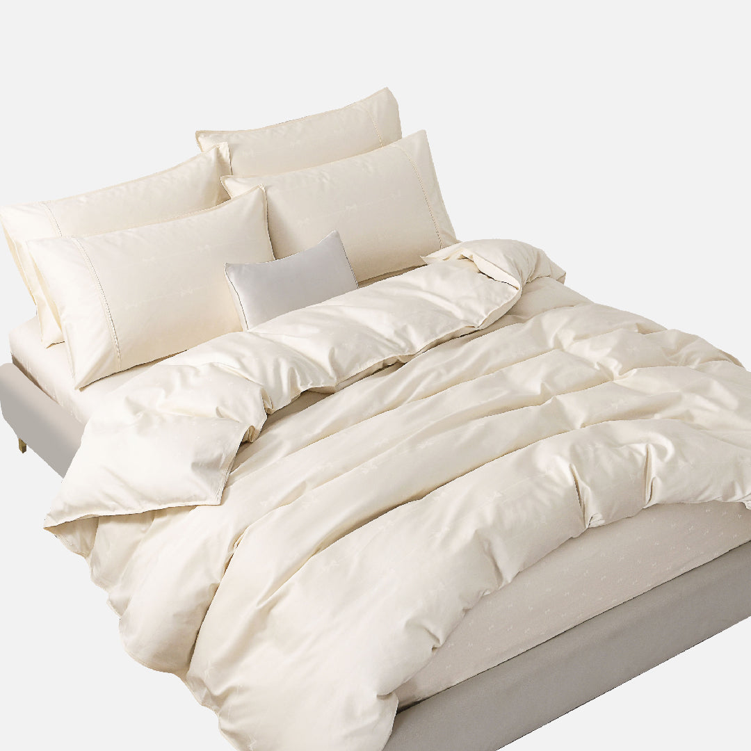 Jean Perry Clino Quilt Cover Set | 100% Combed Cotton Sateen  1200TC
