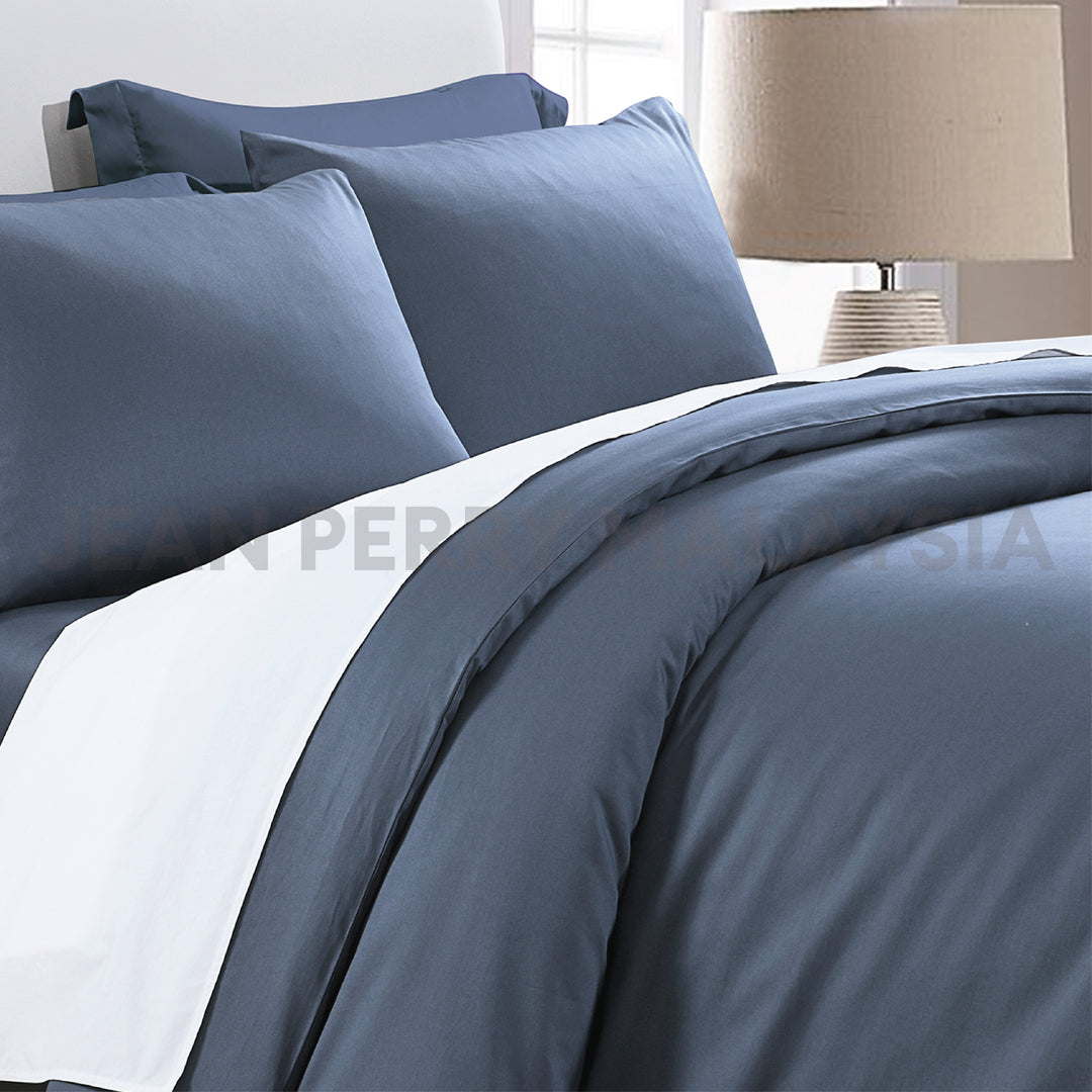 Jean Perry Colorie Fitted Bedsheet Set - 100% Combed Cotton Sateen 860TC