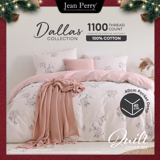 Jean Perry Dallas Quilt Cover Set - COTTON USA™ 1100TC (Super Single/ Queen/ King)