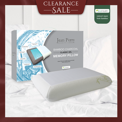 Jean Perry Eco-Health Bamboo Charcoal Gel Memory Pillow - (Classic / Contour)