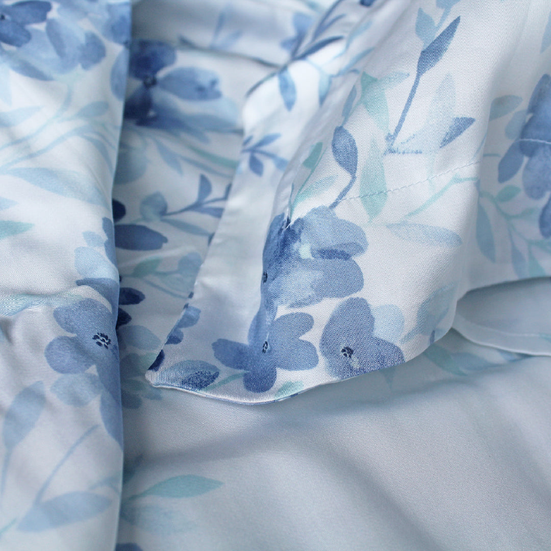 Jean Perry EcoSilk® 100% Natural Plant Fiber Cascia Quilt Cover Set - 1200TC