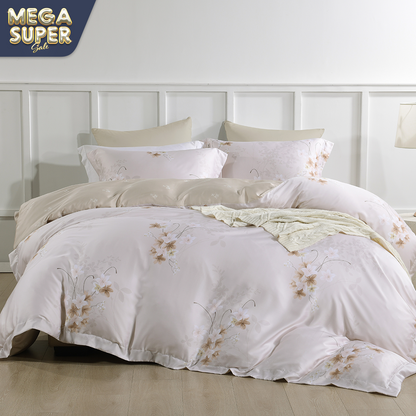 Jean Perry EcoSilk® Cascia Quilt Cover Set - 100% Natural Plant Fiber 1200TC (Queen/ King)