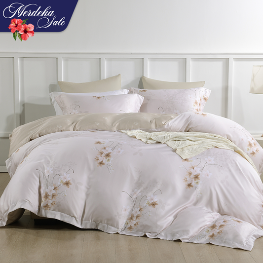 Jean Perry EcoSilk® Cascia Quilt Cover Set - 100% Natural Plant Fiber 1200TC (Queen/ King)