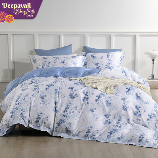 Jean Perry EcoSilk® Cascia Fitted Bedsheet Set - 100% Natural Plant Fiber 1200TC (Queen/ King)