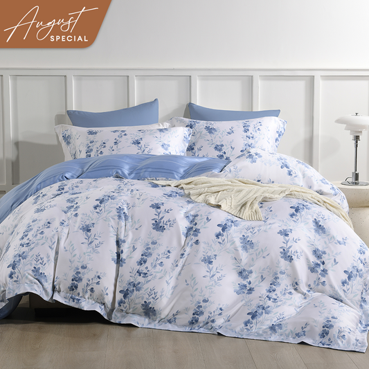 Jean Perry EcoSilk® Cascia Fitted Bedsheet Set - 100% Natural Plant Fiber 1200TC (Queen/ King)