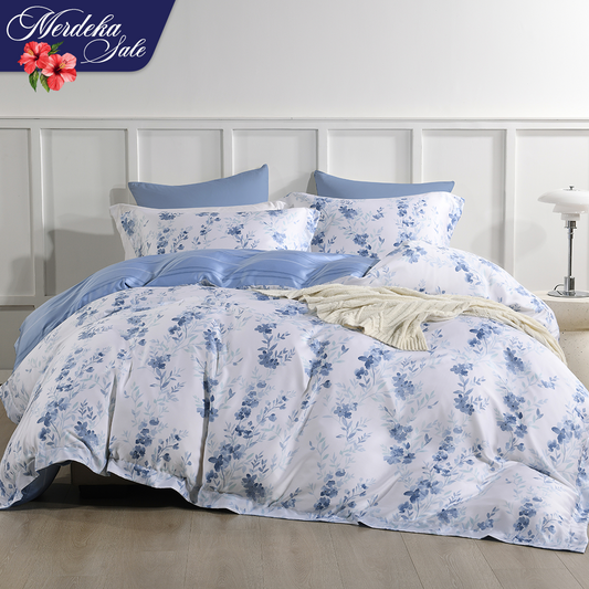 Jean Perry EcoSilk® Cascia Fitted Bedsheet Set - 100% Natural Plant Fiber 1200TC (Queen/ King)