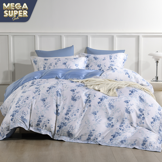 Jean Perry EcoSilk® Cascia Fitted Bedsheet Set - 100% Natural Plant Fiber 1200TC (Queen/ King)