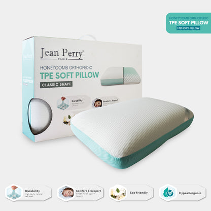 Jean Perry Honeycomb Orthopedic TPE Soft Classic Memory Pillow