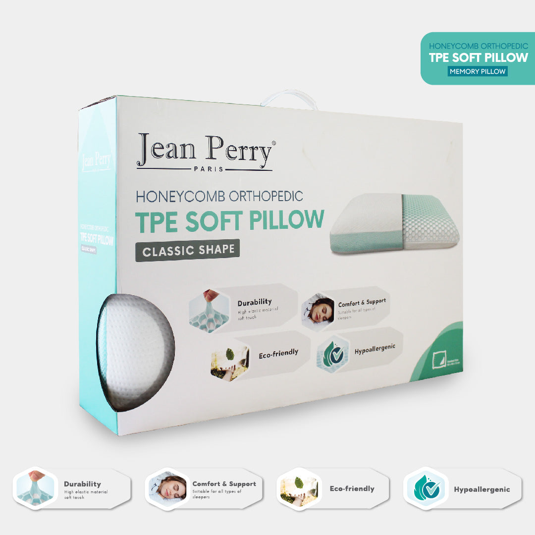 Jean Perry Honeycomb Orthopedic TPE Soft Classic Memory Pillow