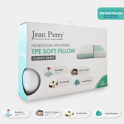 Jean Perry Honeycomb Orthopedic TPE Soft Classic Memory Pillow